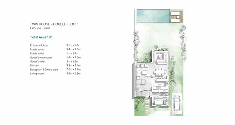 TWIN HOUSE – DOUBLE FLOOR Baymount Sokhna 191 sqm 3- توين هاوس للبيع في باي ماونت السخنة 191 متر مربع