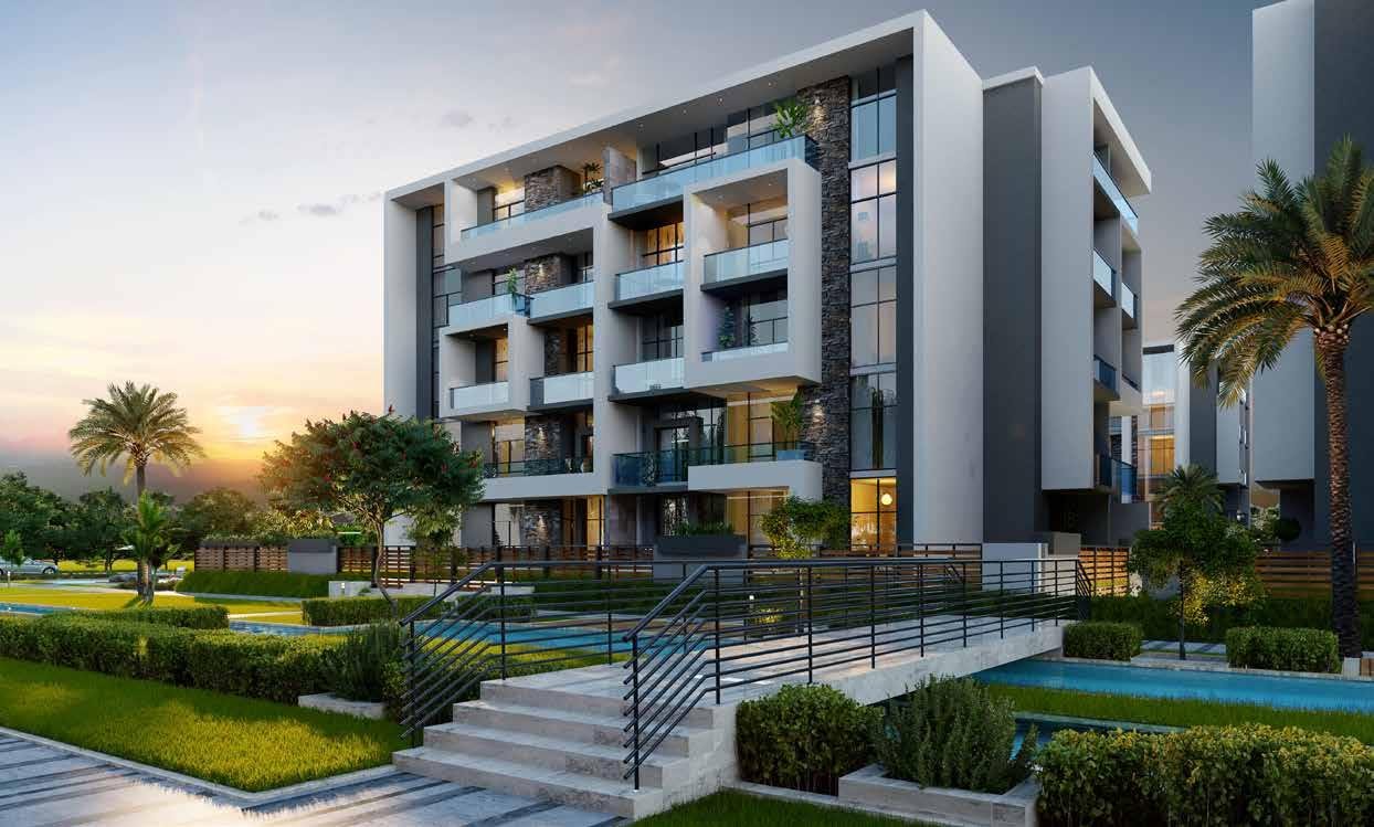 Penthouse for sale at El Patio ORO New Cairo landscape view