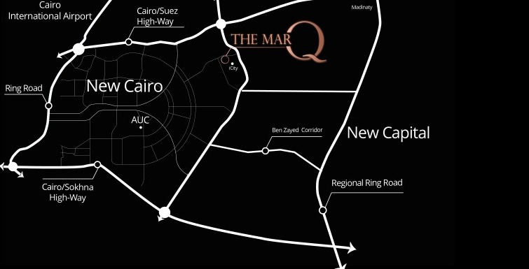 the marq new cairo location - موقع ذا مارك القاهرة الجديدة